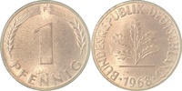 d 1.1 1 Pf 38068F~1.1 1 Pfennig 1968F bfr/stgl J 380