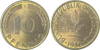 d  38350G~1.0 10 Pfennig  1950G stgl J 383
