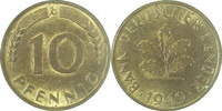 d 37849G~1.5b 10 Pfennig 1949G f.bfr/sch.St.Riß J 378