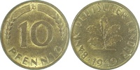     37849G~1.5b 10 Pfennig  1949G f.bfr/sch.St.Riß J 378 30,00 EUR Differenzbesteuert nach §25a UstG zzgl. Versand