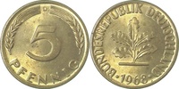 d 1.0 5 Pf 38268D~1.0 5 Pfennig 1968D stgl J 382