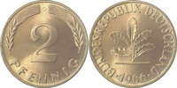  0.9 2 Pf   38166G~0.9 2 Pfennig  1966G stgl/fein!! J 381 13,00 EUR Differenzbesteuert nach §25a UstG zzgl. Versand