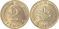 d 1.1 2 Pf 38159J~1.1 2 Pfennig 1959J bfr/stgl J 381