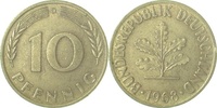     38368D~2.0 10 Pfennig  1968D vz J 383 5,00 EUR Differenzbesteuert nach §25a UstG zzgl. Versand