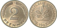 d 1.0 2 Pf 38167G~1.0 2 Pfennig  1967G stgl J 381