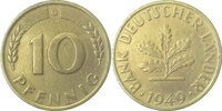    37849G~2.5 10 Pfennig  1949G ss/vz J 378 3,50 EUR Differenzbesteuert nach §25a UstG zzgl. Versand