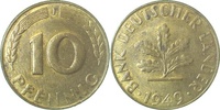 d 37849J~1.5 10 Pfennig 1949J vz/stgl J 378