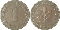 d 1 Pf 38050D~3.0v-neu 1 Pfennig 50D Baumst. gebog, siehe 2 Pfennig 1950 EPA-Neu