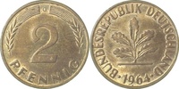 d 1.2 2 Pf 38164G~1.2 2 Pfennig 1964G f.stgl J 381