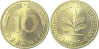 d 38375F~1.0a 10 Pfennig 1975F st.Erstabschlag (EA)! ! J 383