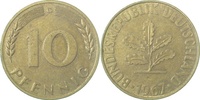 d  38367G~1.5 10 Pfennig  1967G vz/stgl J 383