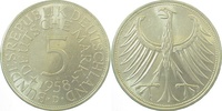 d 5 DM 38758D~1.2b 1958D f.stgl Licht.Präg. J 387