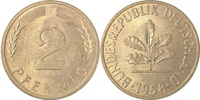  1.1 2 Pf   38158J~1.1 2 Pfennig  1958J bfr/stgl J 381 21,50 EUR Differenzbesteuert nach §25a UstG zzgl. Versand