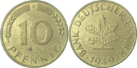 d  37849F~2.0 10 Pfennig  1949F vz J 378