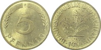 d 5 Pf 38266F~1.2c 5 Pfennig 1966F etw.fleckig J 382