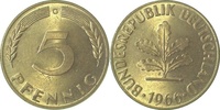 d 1.1 5 Pf 38266G~1.1 5 Pfennig 1966G bfr/stgl J 382