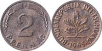 d 2 Pf 38163F~2.2v-26v1 2 Pfennig 1963F Mz groß, hoch J 381