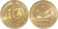 d 38390A~0.9a 10 Pfennig 1990A stgl.fein Erstabschlag (EA)! ! J 383