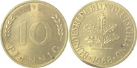     38368J~1.1b 10 Pfennig  1968J bfr/st/min.Platfeh J 383 23,00 EUR Differenzbesteuert nach §25a UstG zzgl. Versand