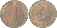 d 0.9 1 Pf 38067G~0.9 1 Pfennig  1967G stgl.fein!! J 380