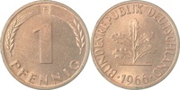 d 1 Pf 38066F~1.1a 1 Pfennig 1966F bfr/stgl Erstabschlag (EA)! ! J 380