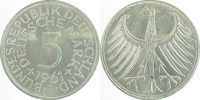  5 DM   38761F~1.11a   1961F stgl/bfr/stgl Erstabschlag (EA)! !! J 387 245,00 EUR Differenzbesteuert nach §25a UstG zzgl. Versand