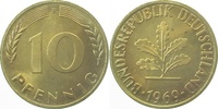     38369F~1.1a 10 Pfennig  1969F bfr/st Erstabschlag (EA)! ! J 383 5,00 EUR Differenzbesteuert nach §25a UstG zzgl. Versand