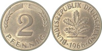  1.1 2 Pf   38166J~1.1 2 Pfennig  1966J bfr/stgl J 381 5,00 EUR Differenzbesteuert nach §25a UstG zzgl. Versand