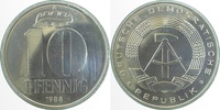     151088A~1.0a 10 Pfennig  DDR 1988A spgl. J1510 3,60 EUR Differenzbesteuert nach §25a UstG zzgl. Versand