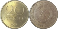     1511b72A~0.9 20Pfennig  DDR 1972A stgl/matt fein J1511b 16,00 EUR Differenzbesteuert nach §25a UstG zzgl. Versand