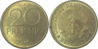     1511b74A~1.1 20Pfennig  DDR 1974A bfr/stgl/matt J1511b 5,00 EUR Differenzbesteuert nach §25a UstG zzgl. Versand