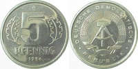 d 5 Pf 150984A~1.0a 5 Pfennig DDR 1984A spgl. J1509