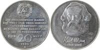 d  159283~H. 20 Mark  Karl Marx handgehoben J1592