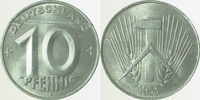 d 150753E~1.5d 10 Pfennig DDR 53E f.prfr/1 durchg.Prägeb.Fehler J1507