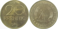 d  1511b80A~1.0a 20Pfennig  DDR 1980A spgl. J1511b