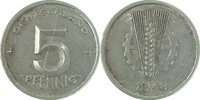 d 5 Pf 150248A~3.0P 5 Pfennig DDR 1948A bfr/st dopp. Jahreszahl !! J1502