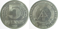  5 Pf   150968A~1.0a 5 Pfennig  DDR 1968A spgl/stgl!! J1509 15,00 EUR Differenzbesteuert nach §25a UstG zzgl. Versand