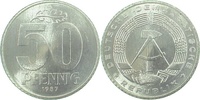 d  151287A~1.0 50 Pfennig  DDR 1987A stgl./matt J1512
