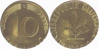 d F38366G1.1 10 Pfennig 66G a.5 Pfennig Rohling bfr/st. J 383