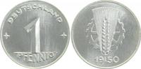 d 1 Pf 150150E~1.0a-LP 1 Pfennig DDR 1950E stgl./matt EA Lichtenrader Prägung !!! J1501