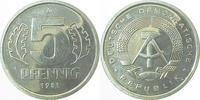 d 5 Pf 150981A~1.0a 5 Pfennig DDR 1981A spgl. J1509