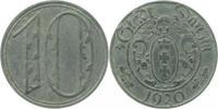 d JD01b20~1.8 10 Pfennig Danzig 1920 vz/prfr. JD01b