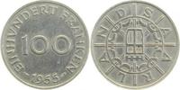     N80455-~2.5 100 Franken  Saarland ss/vz JN804 8,00 EUR Differenzbesteuert nach §25a UstG zzgl. Versand