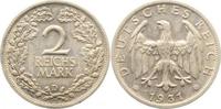 d 5 2 RM 32031D2.5 2 Reichsmark 1931D ss/vz !! J 320