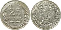     01811D~1.8 25 Pfennig  1911D vz+ J 018 24,00 EUR Differenzbesteuert nach §25a UstG zzgl. Versand