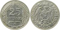 d 01809A~2.0 25 Pfennig 1909A vz J 018
