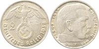 d 2.0 2 RM 36638B~2.0 2 Reichsmark Hindenburg 1938B vz J 366