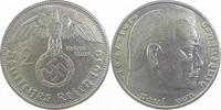 d 2.0 2 RM 36639G~2.0 2 Reichsmark Hindenburg 1939G vz J 366
