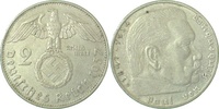 d 2.0 2 RM 36637E~2.0 2 Reichsmark Hindenburg 1937E vz J 366