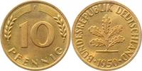 d 38350F~0.9 10 Pfennig 1950F stgl/fein J 383